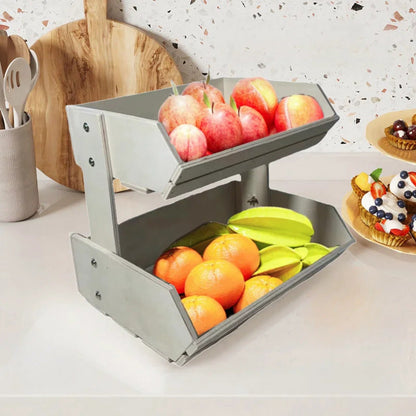 2-Tier Fruit Basket Kitchen Storage - Detail View