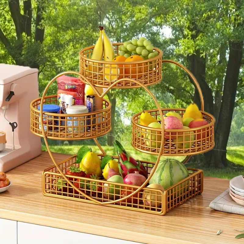 3 Tier Heart-shaped Fruit Basket