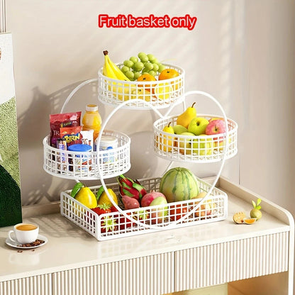 3 Tier Heart-shaped Fruit Basket - Dimensions